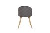 Picture of Test No Order - SOLIS Velvet Dining Chair with Wood Color Metal Legs (Grey)