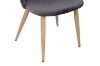 Picture of Test No Order - SOLIS Velvet Dining Chair with Wood Color Metal Legs (Grey)