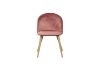 Picture of Test No Order - SOLIS Velvet Dining Chair with Wood Color Metal Legs (Rose Pink)