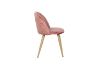 Picture of Test No Order - SOLIS Velvet Dining Chair with Wood Color Metal Legs (Rose Pink)