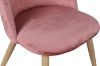 Picture of Test No Order - SOLIS Velvet Dining Chair with Wood Color Metal Legs (Rose Pink)