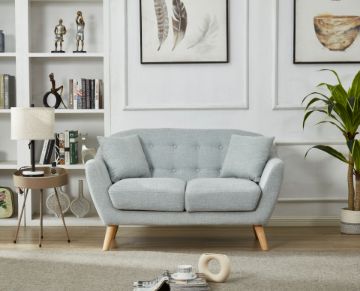 Picture of Test No Order - LUNA Sofa with Pillows (Light Grey) - 2 Seater