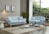 Picture of Test No Order - LUNA 3/2/1 Seater Sofa with Pillows (Light Blue)