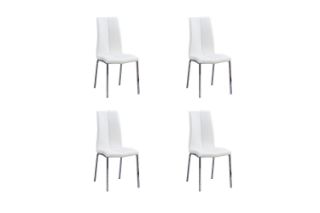 Picture of Test No Order - BONNIE Dining Chair (White) - 4 Chairs in 1 Carton