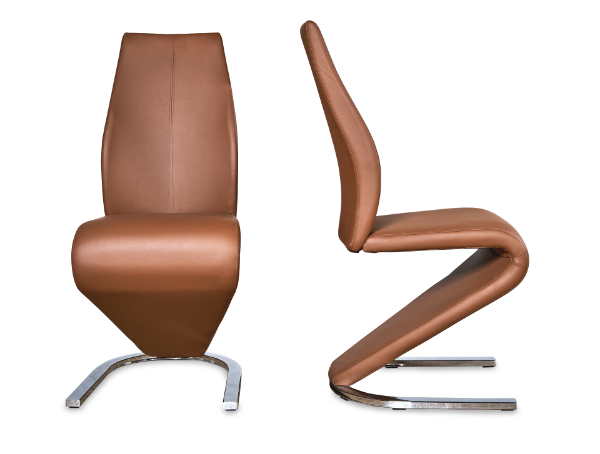 Picture of Test No Order - DIVA Z-Shape Dining Chair (Brown) - 2 Chairs in 1 Carton