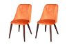 Picture of Test No Order - SOLACE Velvet Dining Chair (Orange)