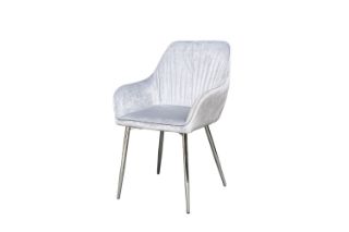 Picture of Test No Order - OPULENT Velvet Dining Chair (Silver) - Single