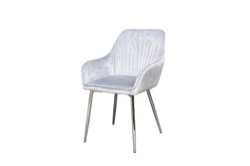 Picture of Test No Order - OPULENT Velvet Dining Chair (Silver)