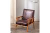 Picture of Test No Order - BARNHOUSE  Spotted Microfiber Armchair (Dark Brown)