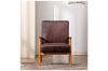 Picture of Test No Order - BARNHOUSE  Spotted Microfiber Armchair (Dark Brown)