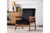 Picture of Test No Order - BARNHOUSE  Velvet Armchair (Black)