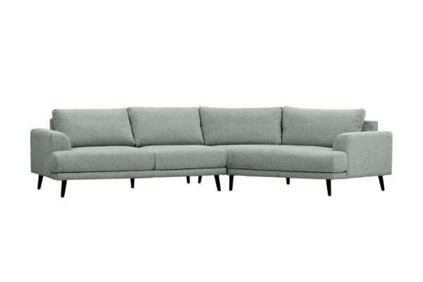 Picture of Test No Order - BIANCA Angular Chaise Sofa (Light Grey) - Facing Right