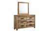 Picture of Test No Order - ROLAND 6-Drawer Dressing Table with Mirror (Natural)