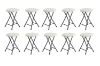 Picture of Test No Order - LUTI Folding Stool (White) - 10 Stools in 1 Carton