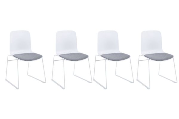 Picture of Test No Order - NEXUS Stackable Dining/Visitor Chair (Grey)- 4 Chairs in 1 Carton