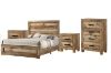 Picture of Test No Order - ROLAND 4PC/5PC/6PC Bedroom Set in Queen Size (Natural) 