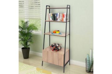 Picture of Test No Order - NOAH 183cmx71cm 4 -Tier Ladder Shelf with Cabinet