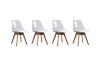 Picture of Test No Order - EFRON Dining Chair with White  Cushion (Clear)