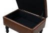 Picture of Test No Order - ROUX Faux Leather Storage Ottoman (Brown)