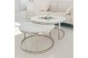 Picture of Test No Order - LUIS Marble Table Top Nesting Table (Silver/White)