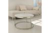 Picture of Test No Order - LUIS Marble Table Top Nesting Table (Silver/White)