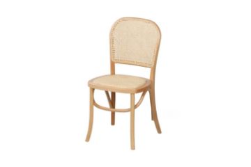 Picture of Test No Order - SYDNEE Solid Beech Rattan Back and Seat Dining Chair (Natural)