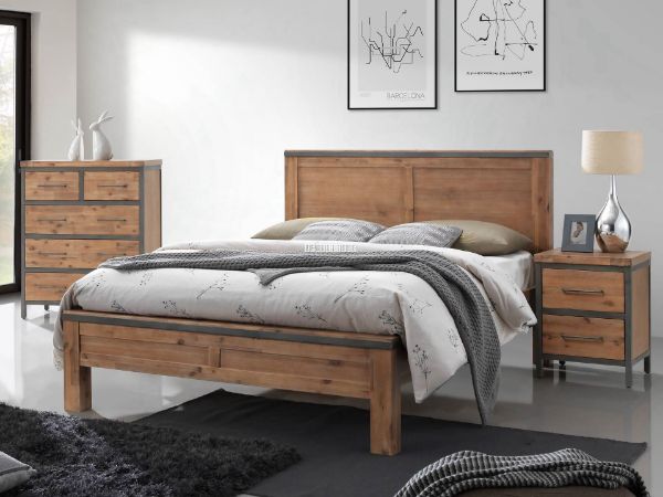 Picture of Test No Order - KANSAS Bed Frame (Acacia Wood) - Queen