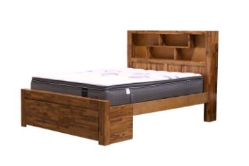 Picture of Test No Order - MALAGA Storage Bed Frame in Queen Size (Brown)