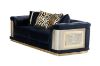 Picture of Test No Order - ANCONA 3/2/1 Seater Velvet Sofa (Black)