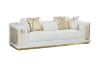 Picture of Test No Order - ANCONA 3/2/1 Seater Velvet Sofa (Beige)