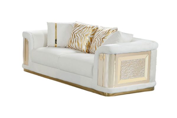 Picture of Test No Order - ANCONA Velvet Sofa (Beige) - 2 Seater