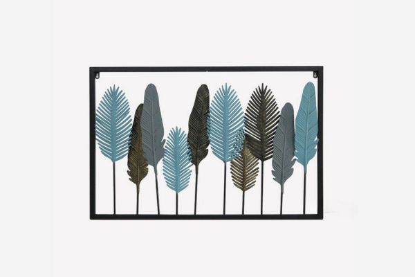 Picture of Test No Order - LEAVES 02 Metal Wall Art (90cm x 60cm) *Multicolor