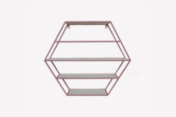 Picture of Test No Order - SCANDI Hexagon 66cmx57cm Wall Shelf