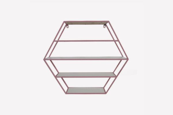 Picture of Test No Order - SCANDI Hexagon 66cmx57cm Wall Shelf