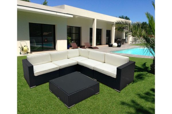 Picture of Test No Order - TERRA Outdoor Aluminum Corner Sofa (Black)