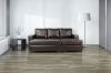 Picture of Test No Order - JESSIE Reversible Sectional Sofa/Sofa Bed with Ottoman (Dark Brown)