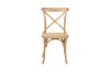 Picture of Test No Order - ALBION Solid Beech Cross Back Dining Chair with Rattan Seat (Natural Colour)