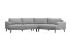 Picture of Test No Order - BIANCA Angular Chaise Sofa (Light Grey)