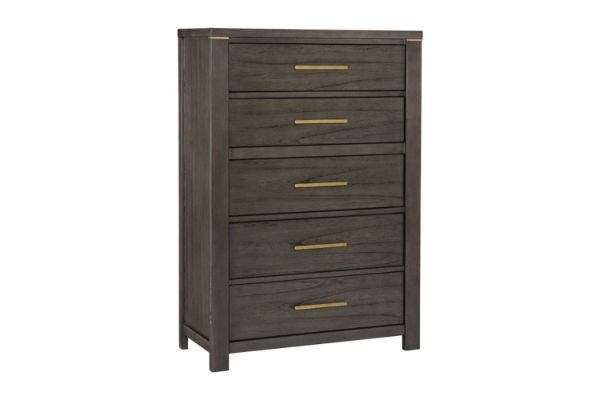 Picture of Test No Order - GLINDA 5-Drawer Tallboy (Grey)