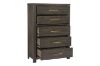 Picture of Test No Order - GLINDA 5-Drawer Tallboy (Grey)