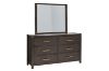 Picture of Test No Order - GLINDA 6-Drawer Dresser with Mirror (Grey)