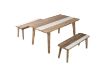 Picture of Test No Order - LEAMAN 3PC Solid Acacia Wood Dining Set