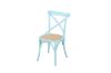 Picture of Test No Order - ALBION Solid Beech Cross Back Dining Chair with Rattan Seat (Blue)