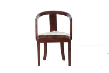 Picture of Test No Order - VASCO Solid Teak Wood Arm Chair (Genuine Goathide)