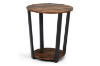 Picture of Test No Order - VINA Round End Table (Rustic Brown)