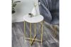 Picture of Test No Order - FIRA Round Marble Top End Table (White)