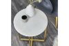 Picture of Test No Order - FIRA Round Marble Top End Table (White)