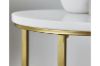 Picture of Test No Order - FIRA Round Marble Top End Table (White)