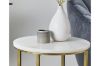 Picture of Test No Order - FIRA Round Marble Top End Table (White)