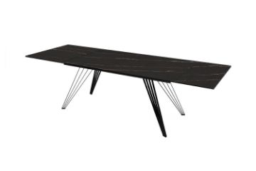 Picture of Test No Order - RANGER 160-240 Extension Ceramic Marble Dining Table (Matt Golden Black)